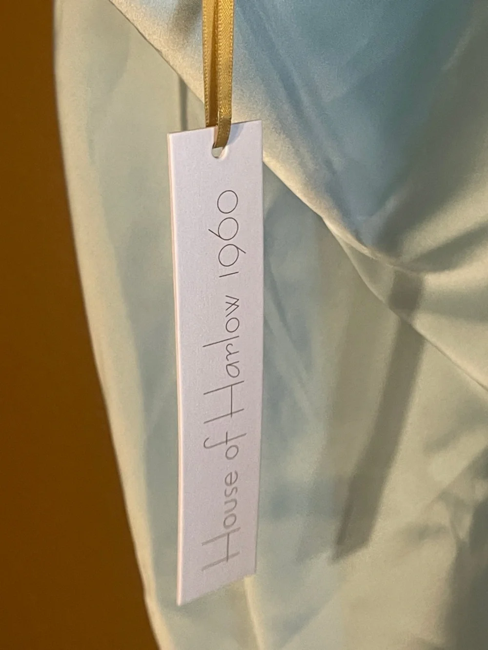 House of Harlow 1960 Light Blue Cowl-Neck Chain-Strap Camisole - Picture 3 of 5